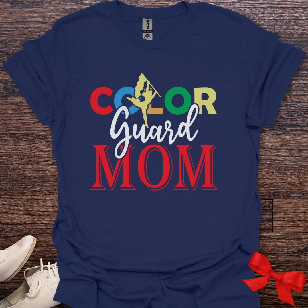 Teacher T-Shirt Navy / S Color Guard Mom Pride T-Shirt