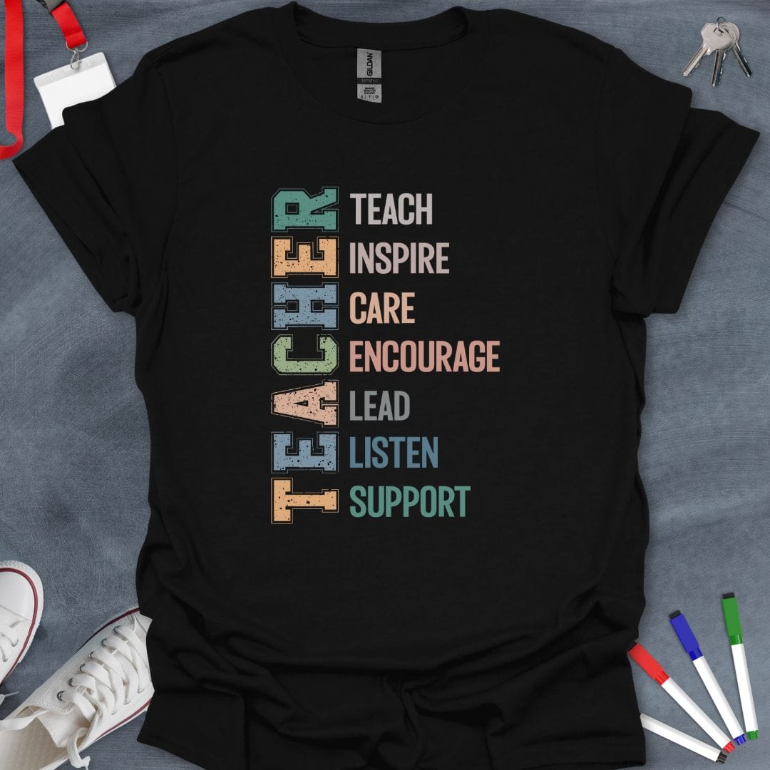 Teacher T-Shirt Black / S Educator Essentials T-Shirt