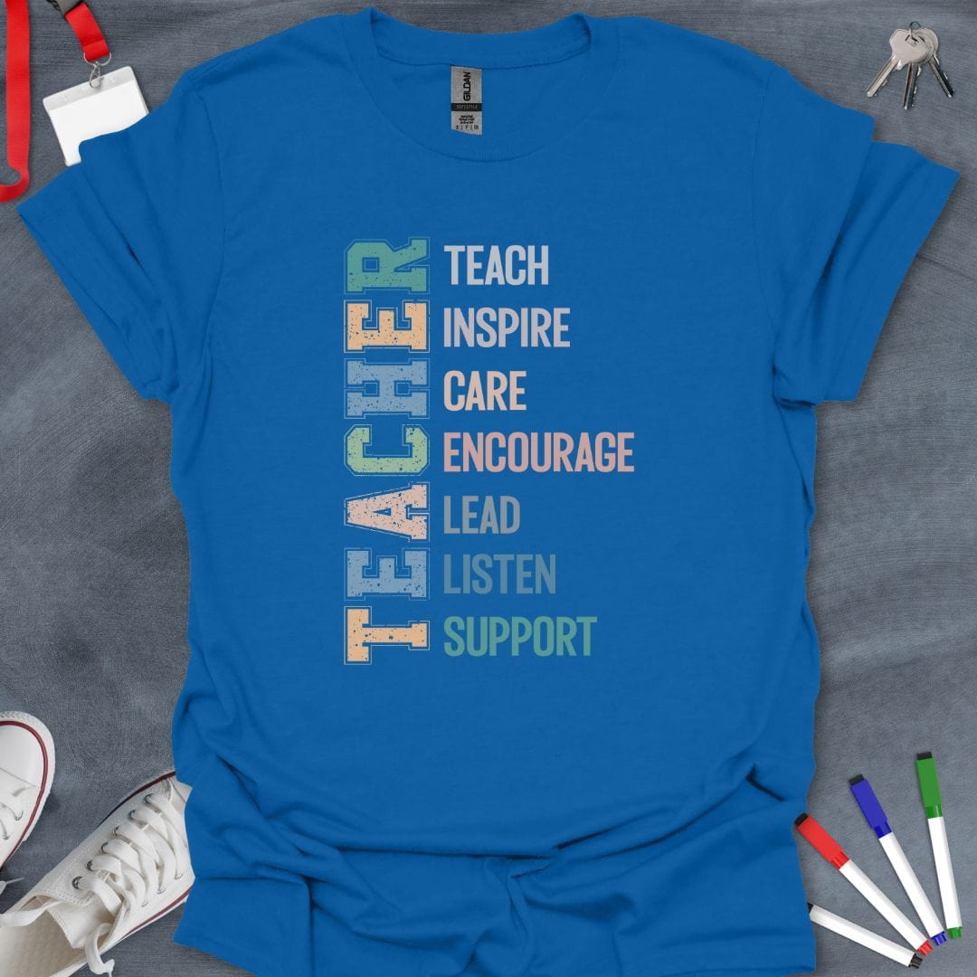 Teacher T-Shirt Royal / S Educator Essentials T-Shirt