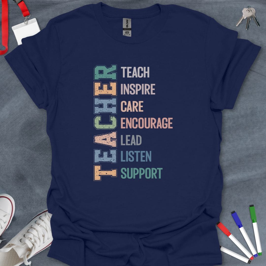 Teacher T-Shirt Navy / S Educator Essentials T-Shirt