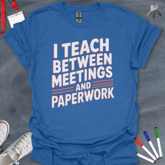 Teacher T-Shirt Heather Royal / S Multitask Master Teacher T-Shirt