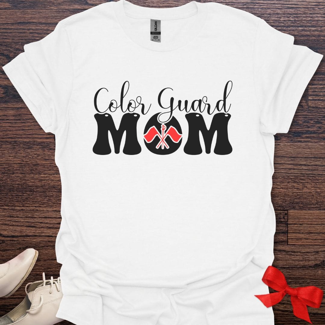 Teacher T-Shirt White / S Color Guard Mom Emblem T-Shirt