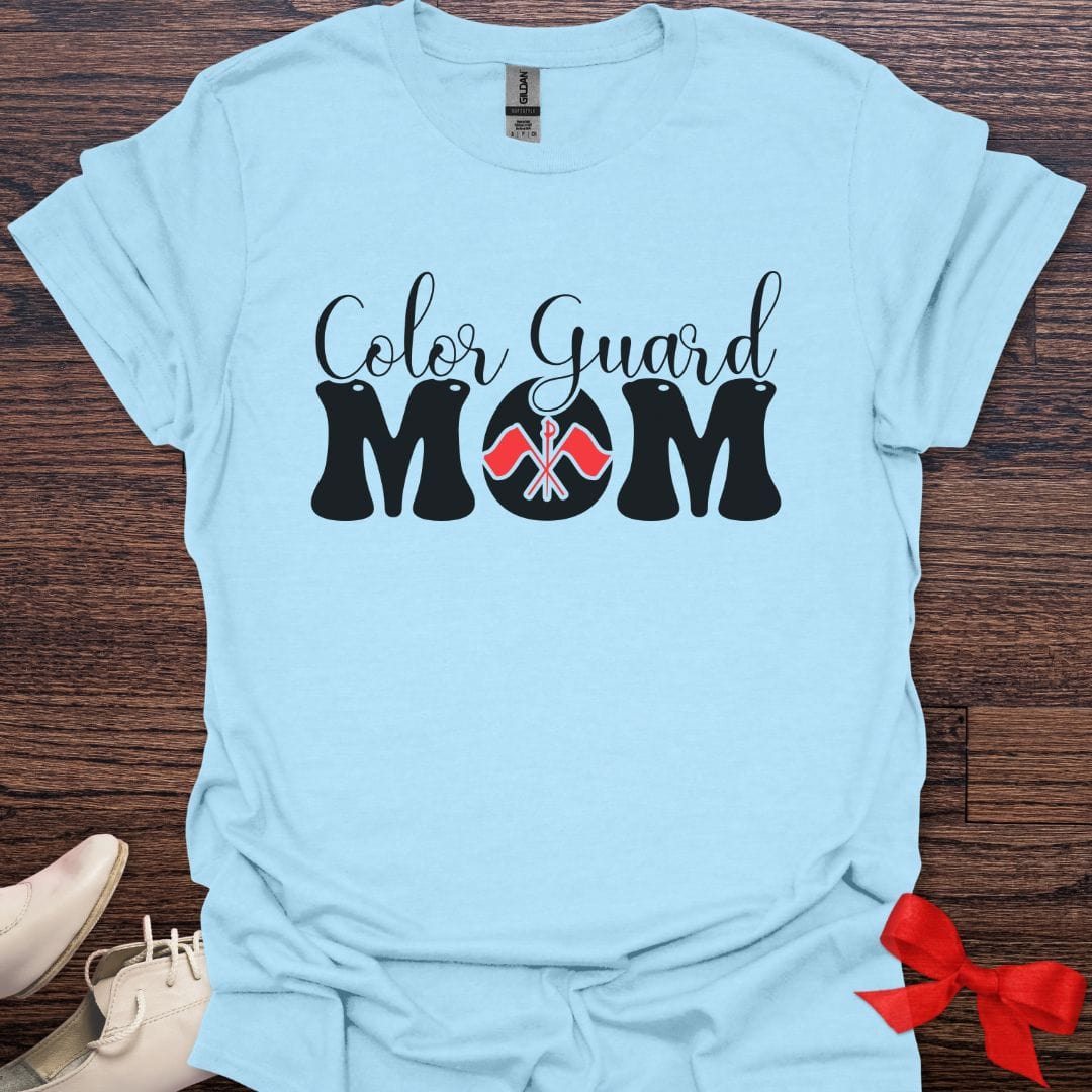 Teacher T-Shirt Light Blue / S Color Guard Mom Emblem T-Shirt