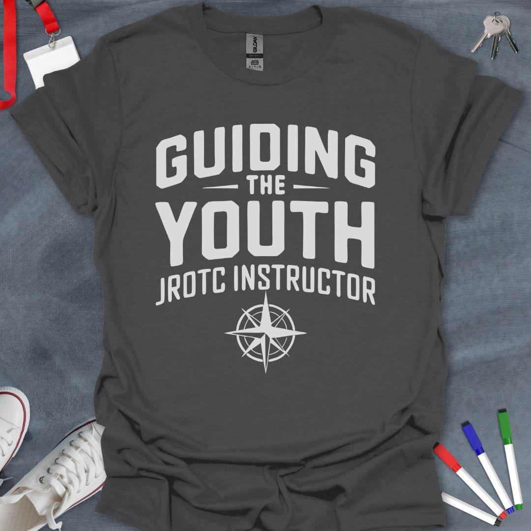 Teacher T-Shirt Charcoal / S Guiding the Youth JROTC Instructor T-Shirt