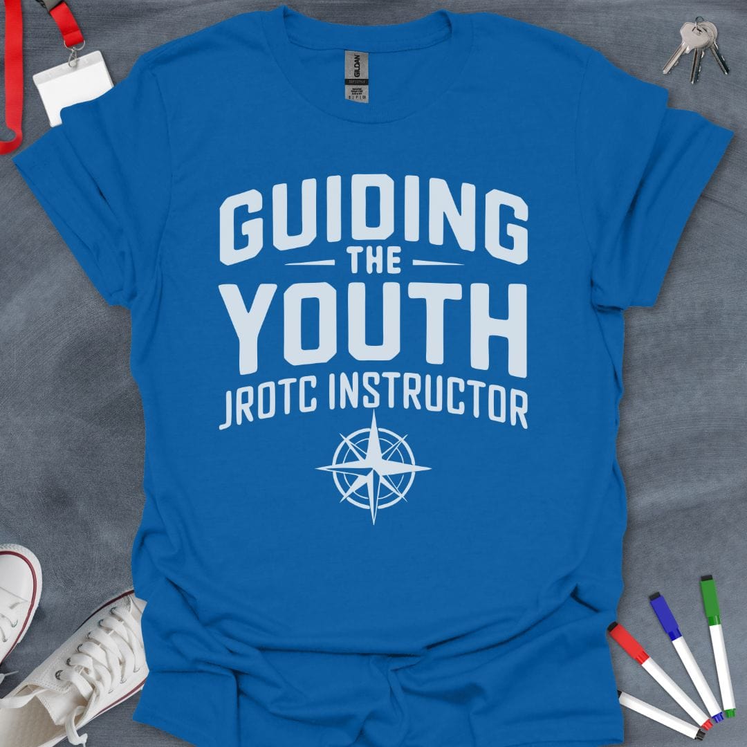 Teacher T-Shirt Royal / S Guiding the Youth JROTC Instructor T-Shirt