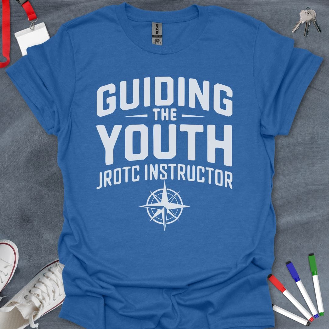 Teacher T-Shirt Heather Royal / S Guiding the Youth JROTC Instructor T-Shirt