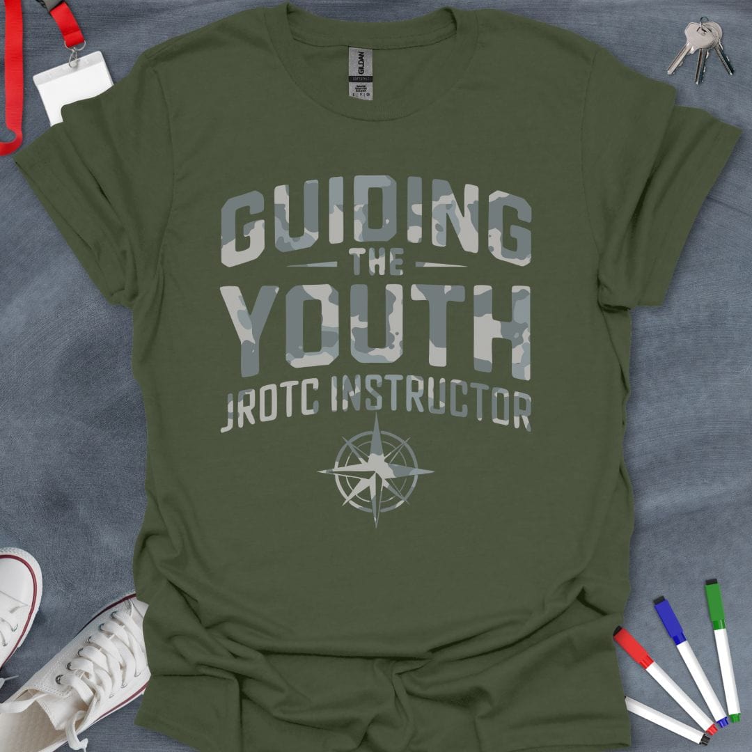 Teacher T-Shirt Military Green / S Arctic Camo JROTC Instructor T-Shirt