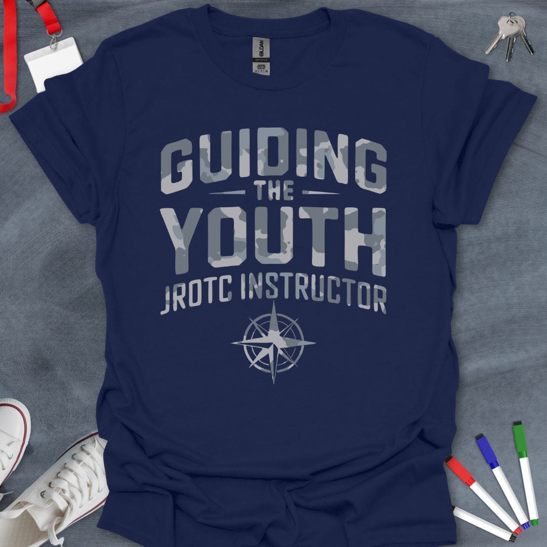 Teacher T-Shirt Navy / S Arctic Camo JROTC Instructor T-Shirt