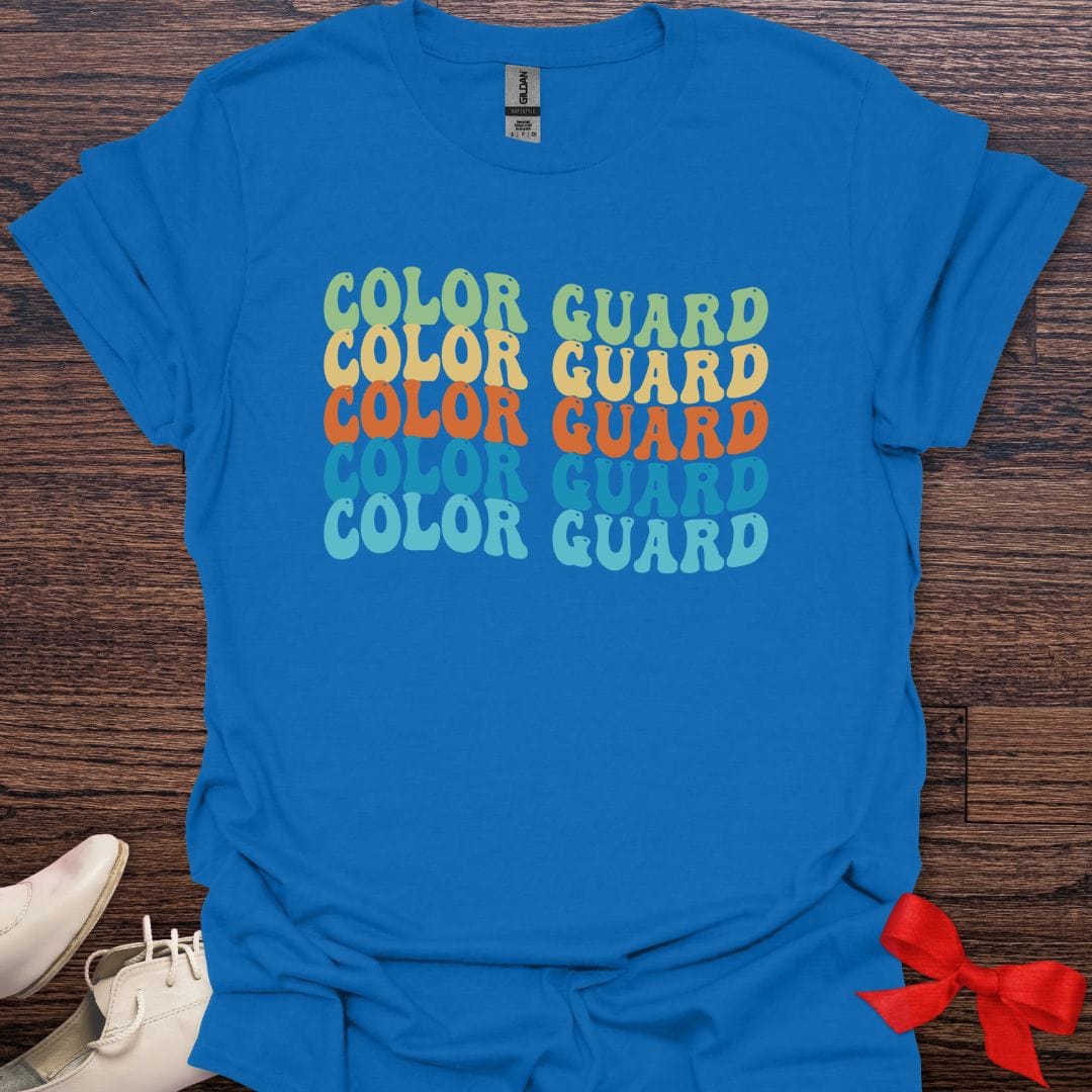 Teacher T-Shirt Royal / S Color Guard Repeated Logo T-Shirt