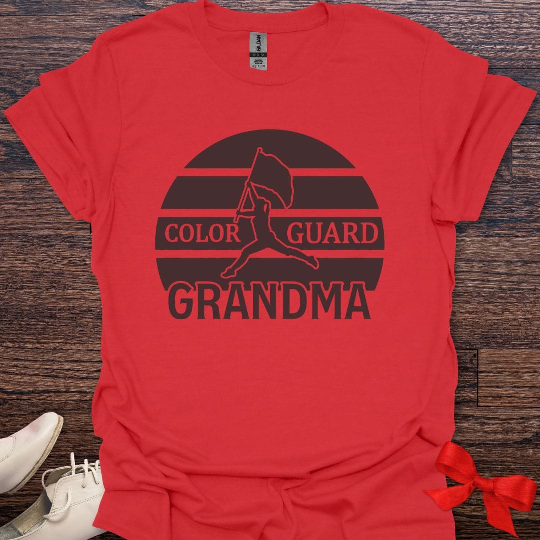 Teacher T-Shirt Red / S Color Guard Grandma Pride T-Shirt