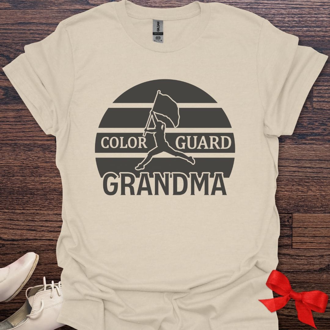 Teacher T-Shirt Natural / S Color Guard Grandma Pride T-Shirt