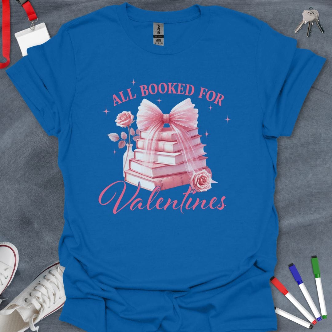 Teacher T-Shirt Royal / S Valentine's Literary Love T-Shirt