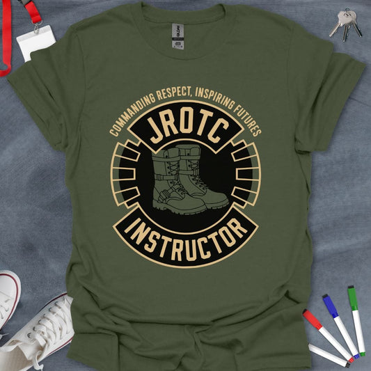 Teacher T-Shirt Military Green / S JROTC Instructor Command T-Shirt