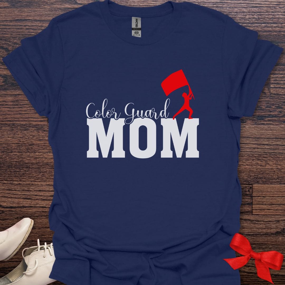 Teacher T-Shirt Navy / S Color Guard Mom T-Shirt