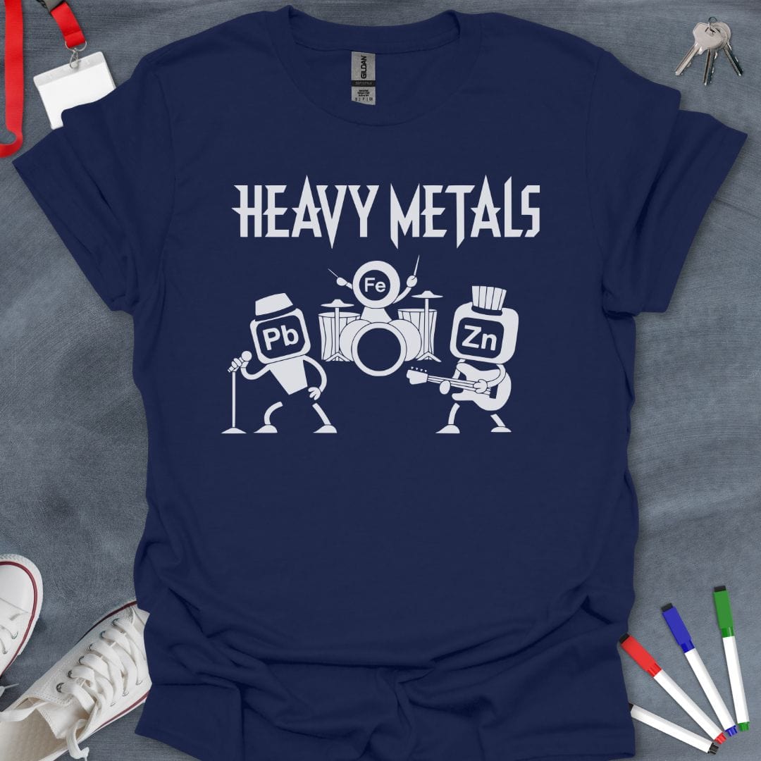 Teacher T-Shirt Navy / S Heavy Metals Band T-Shirt