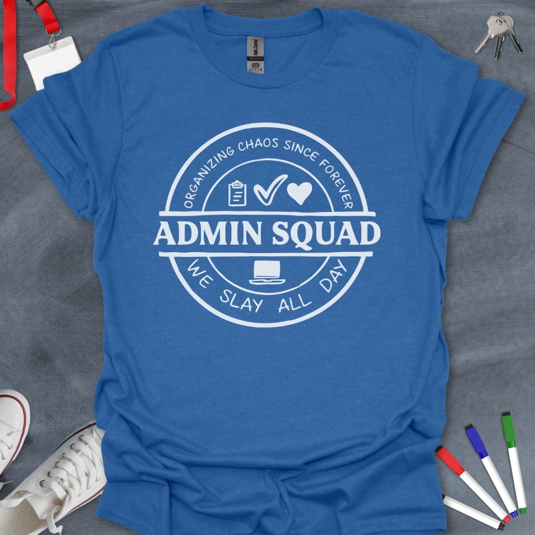 Teacher T-Shirt Heather Royal / S Admin Squad Organizational T-Shirt