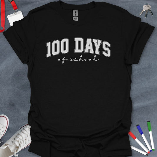 Teacher T-Shirt Black / S Celebrating 100 Days of School T-Shirt