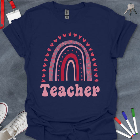 Love-Filled Teacher Rainbow T-Shirt