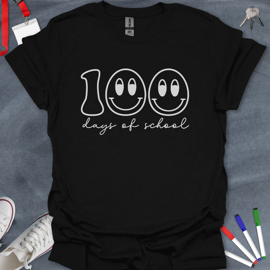 Happy Faces 100 Days of School T-Shirt