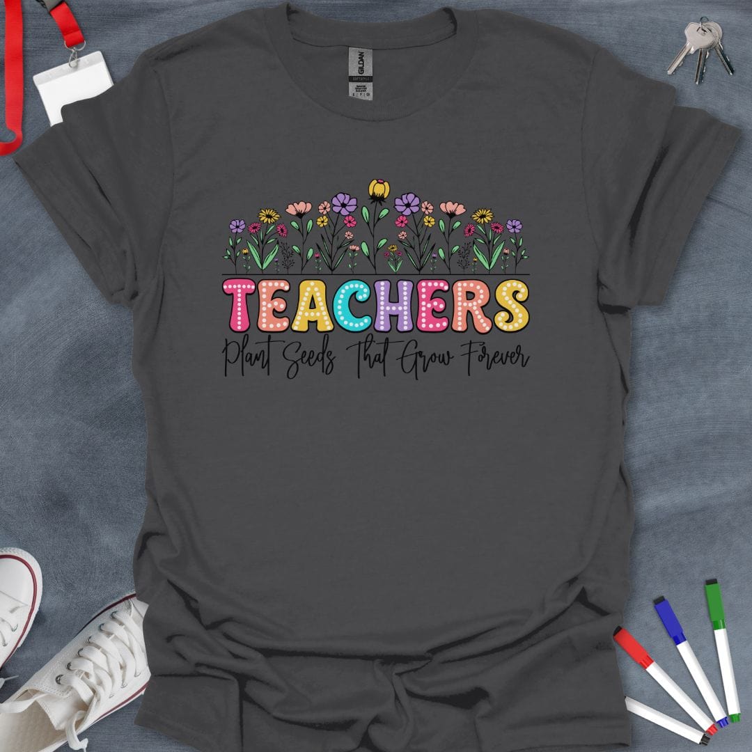 Teacher T-Shirt Charcoal / S Evergreen Growth Educator T-Shirt