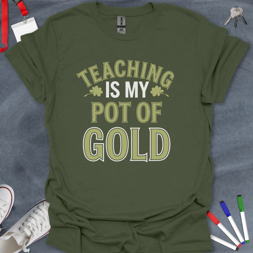 Teacher T-Shirt Military Green / S Teaching Treasure T-Shirt