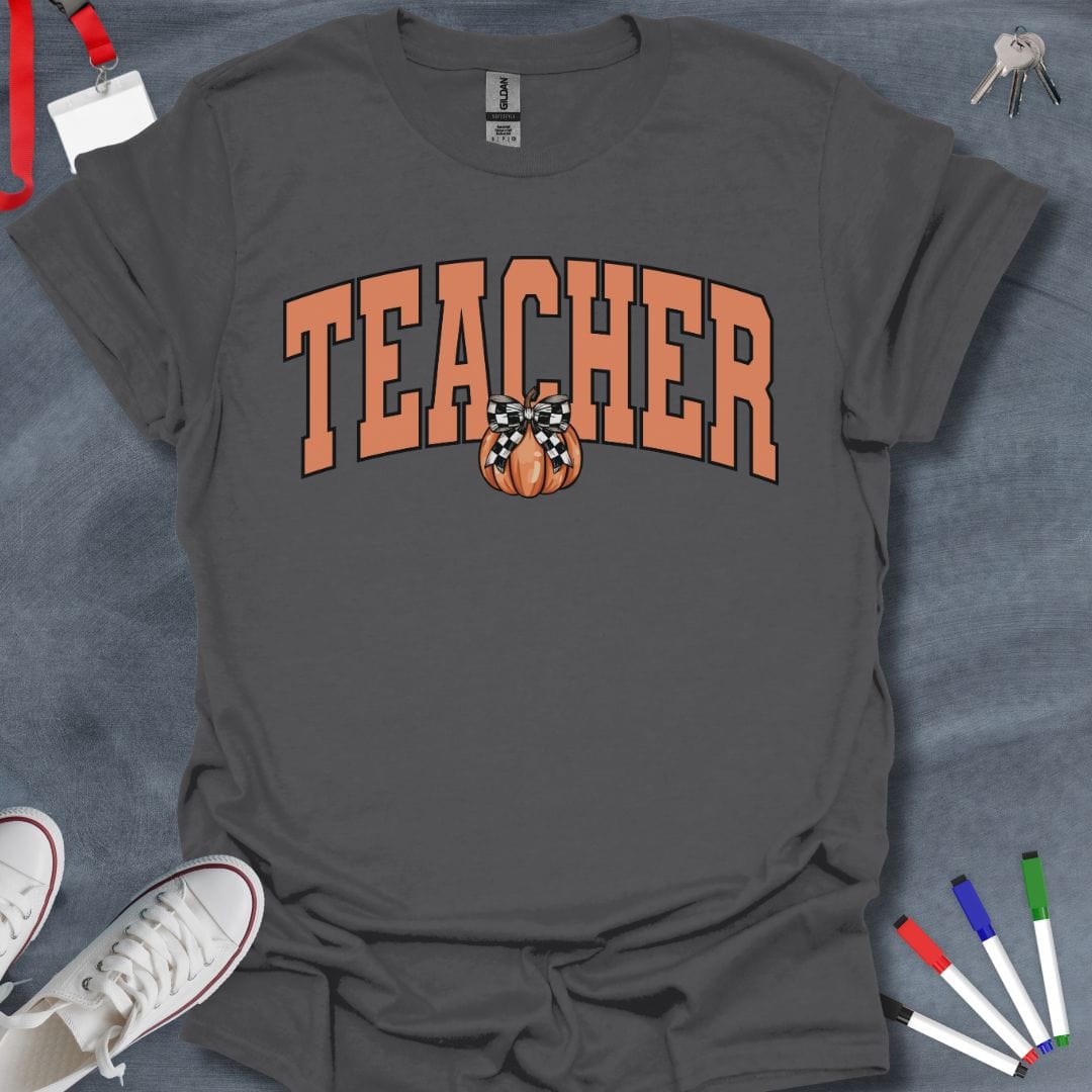 Teacher T-Shirt Charcoal / S Pumpkin Teacher T-Shirt