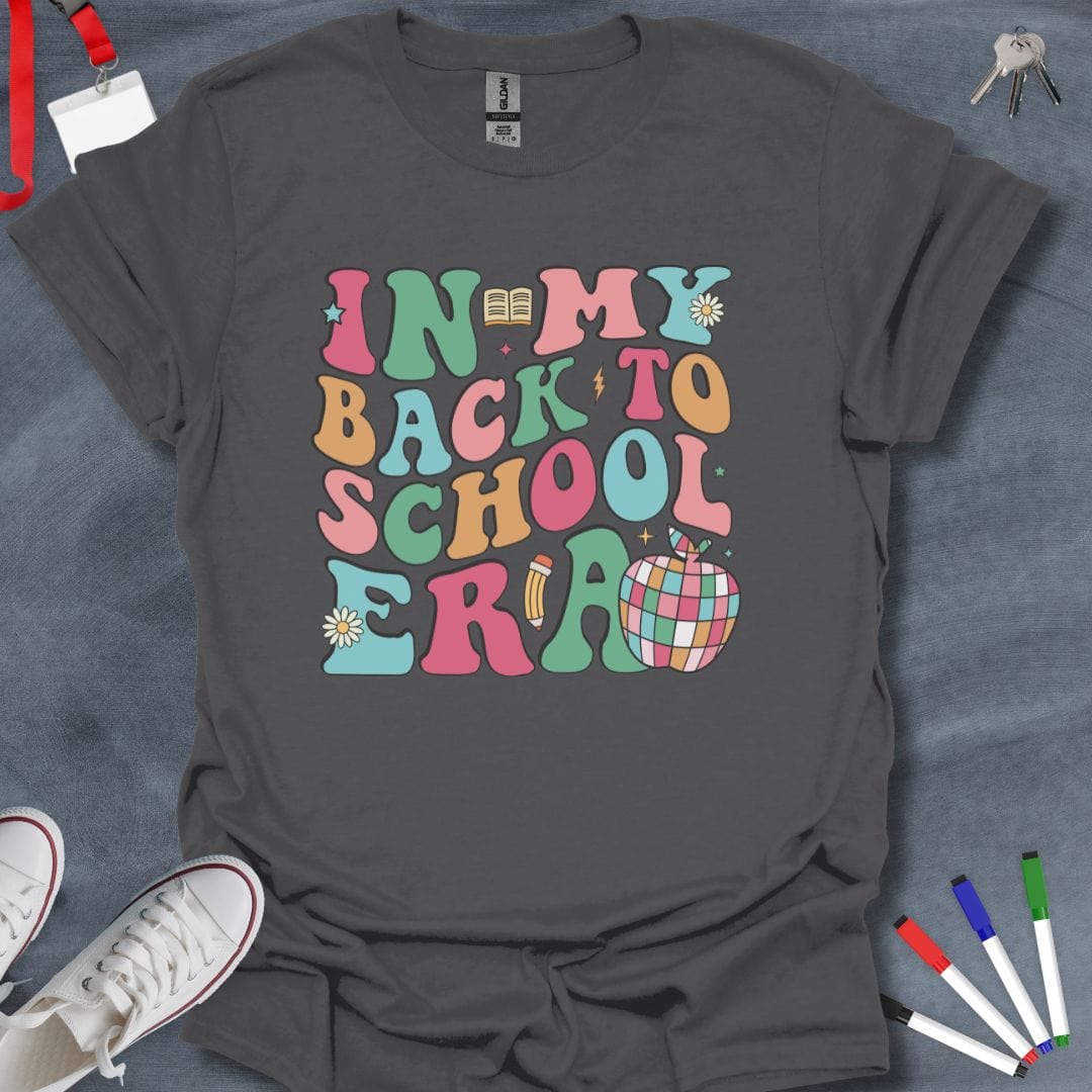 Teacher T-Shirt Charcoal / S In My Back to School Era T-Shirt