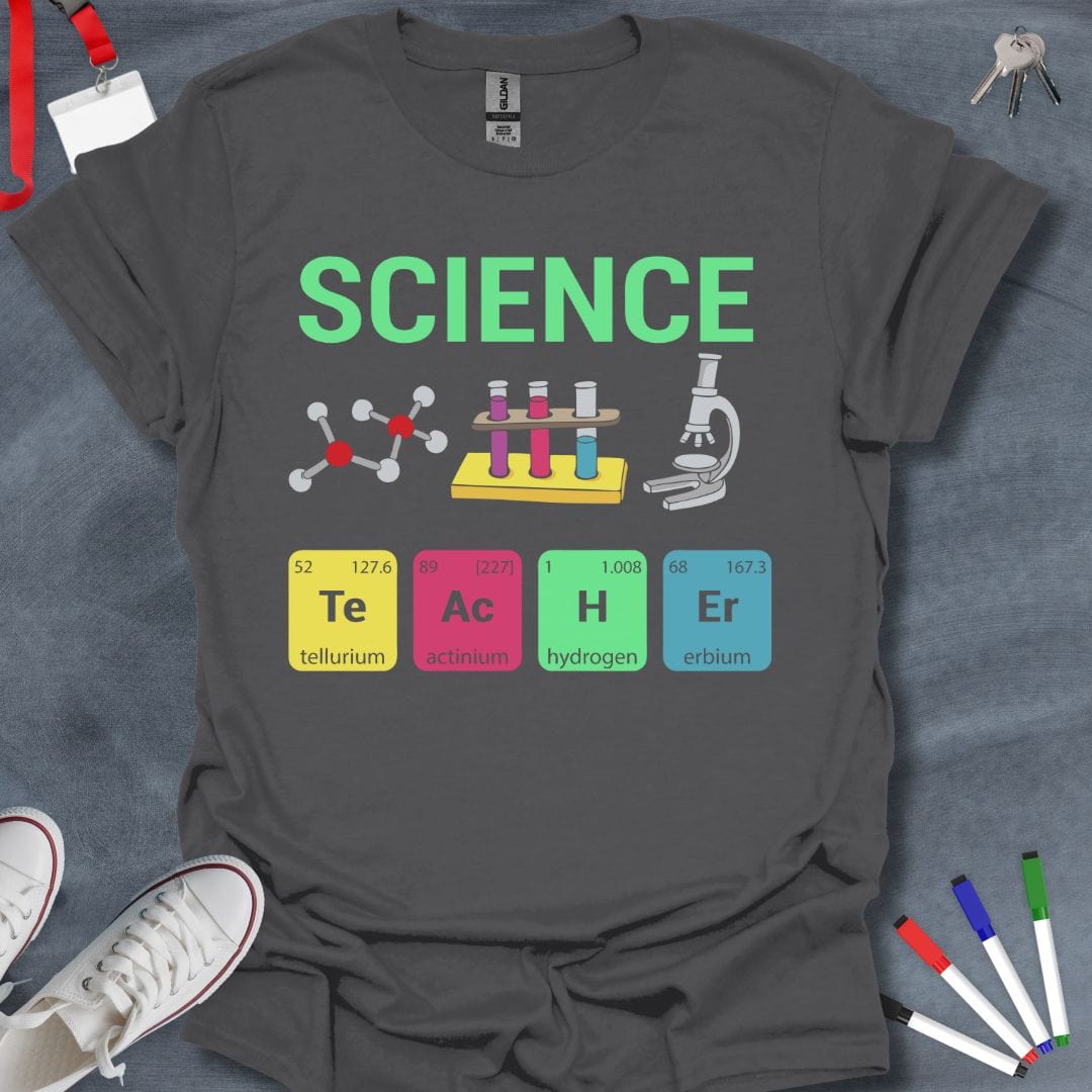 Teacher T-Shirt Charcoal / S Elemental Passion for Science Teacher T-Shirt