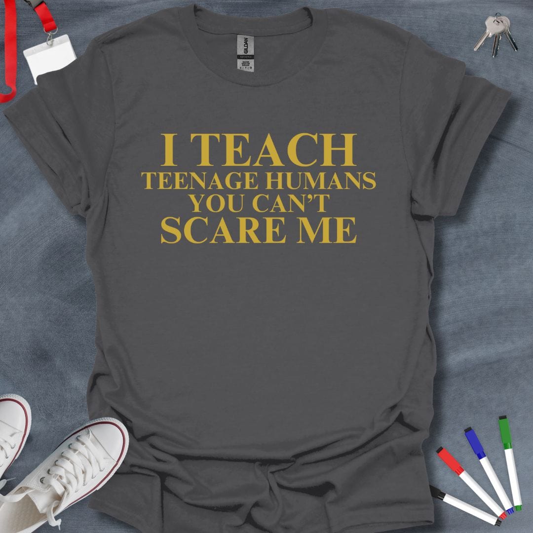 Teacher T-Shirt Charcoal / S I Teach Teenage Humans Bold Statement T-Shirt