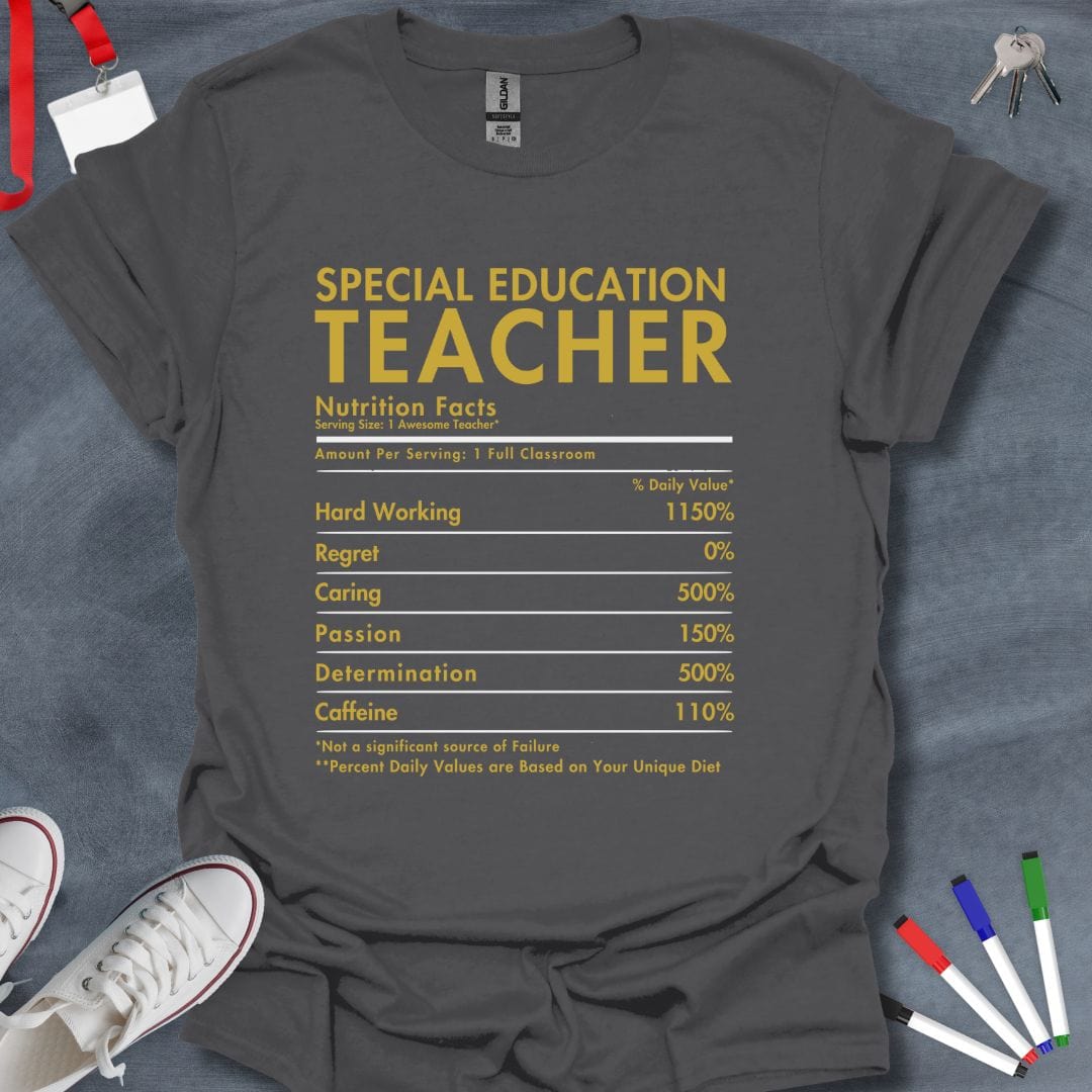 Teacher T-Shirt Charcoal / S Special Ed Teacher Stamina T-Shirt