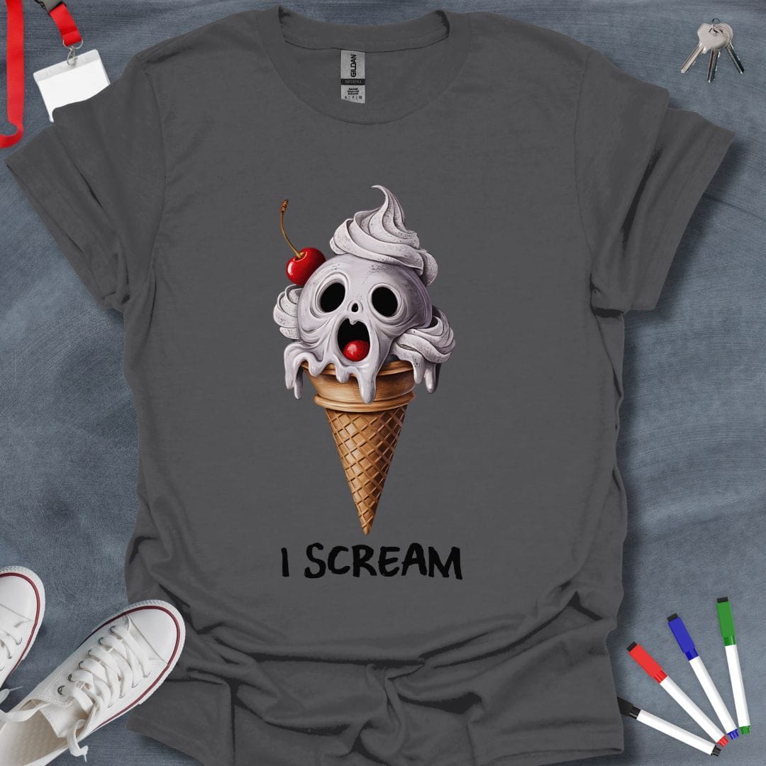 Teacher T-Shirt Charcoal / S Spooky Ice Cream Skull T-Shirt