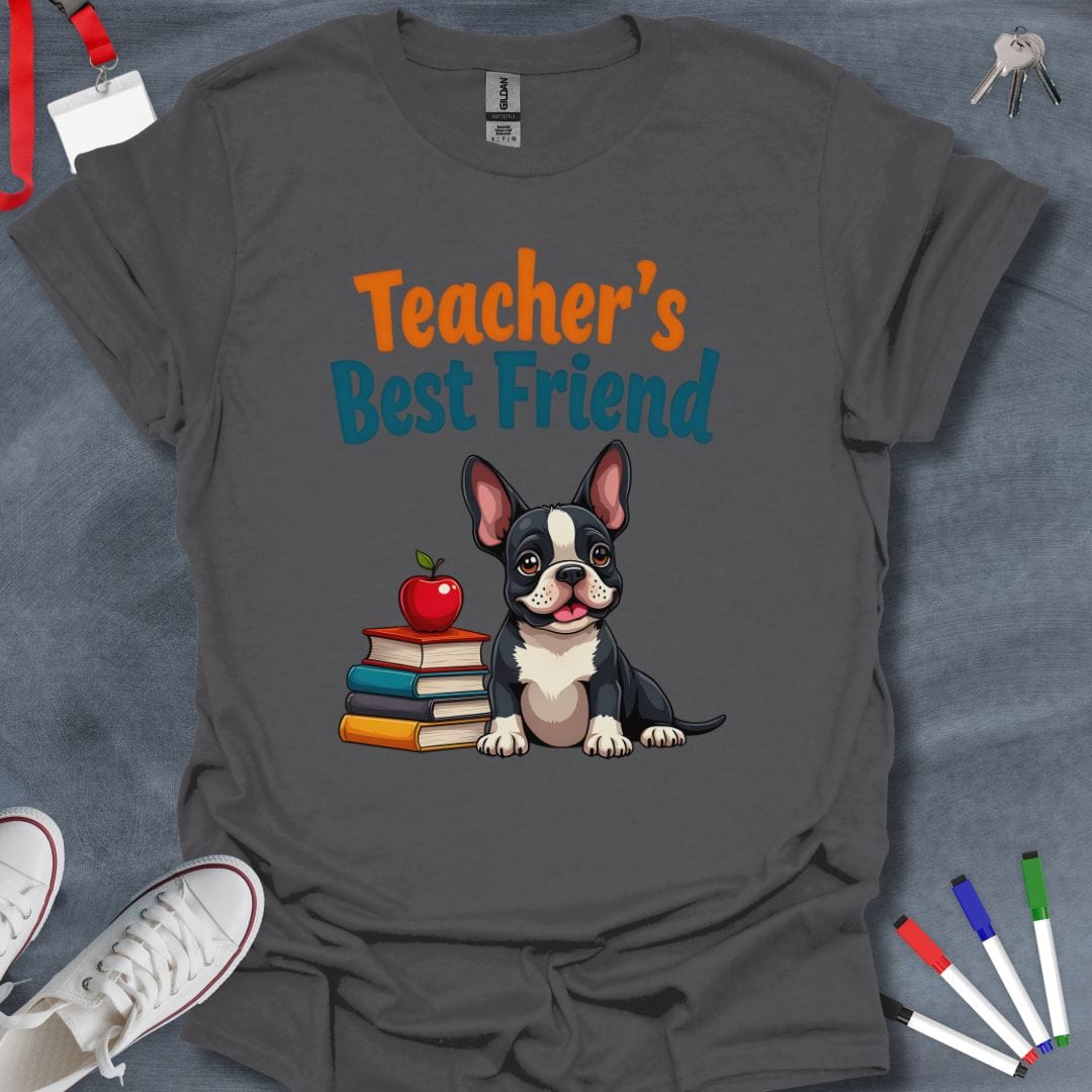 Teacher T-Shirt Charcoal / S Frenchie Pals Educator T-Shirt