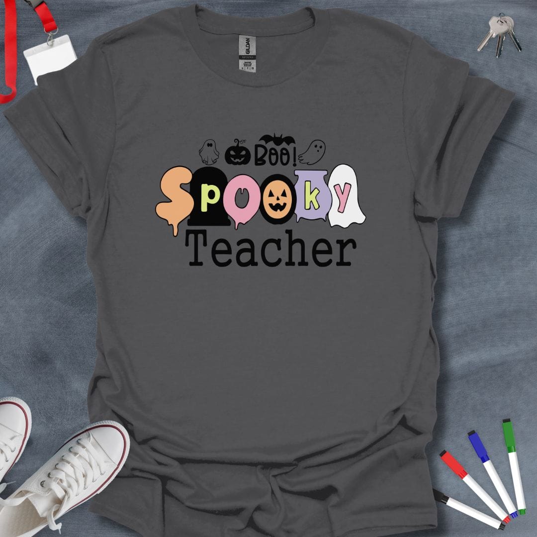 Teacher T-Shirt Charcoal / S Spooky Teacher T-Shirt