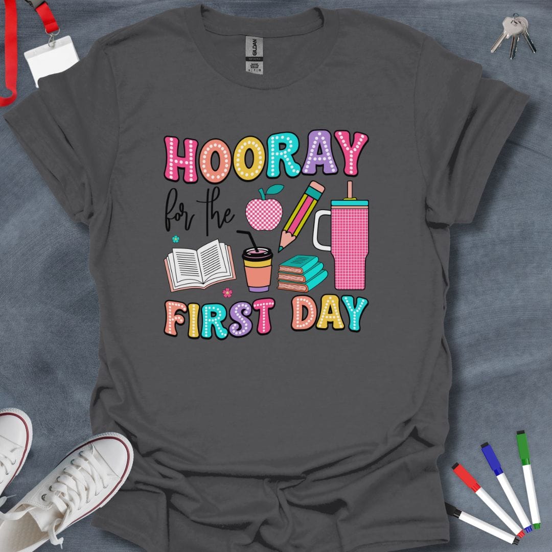 Teacher T-Shirt Charcoal / S Hooray First Day T-Shirt