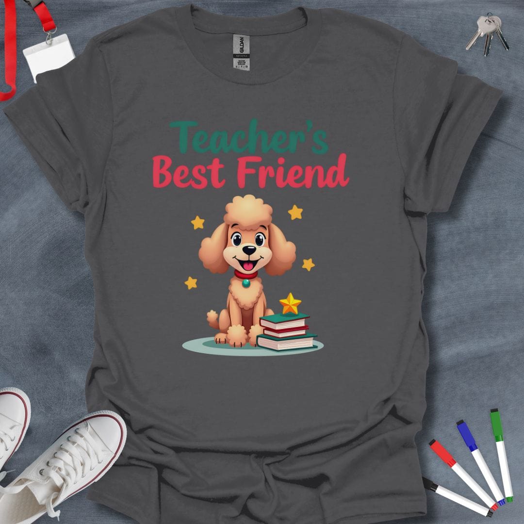 Teacher T-Shirt Charcoal / S Poodle Pals Educator T-Shirt