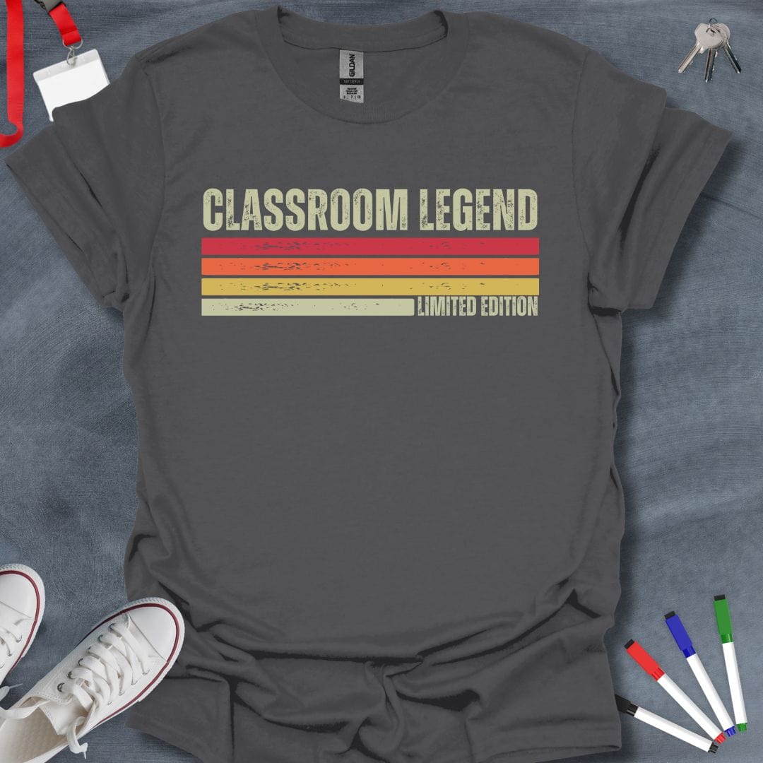 Teacher T-Shirt Charcoal / S Classroom Legend Vintage T-Shirt