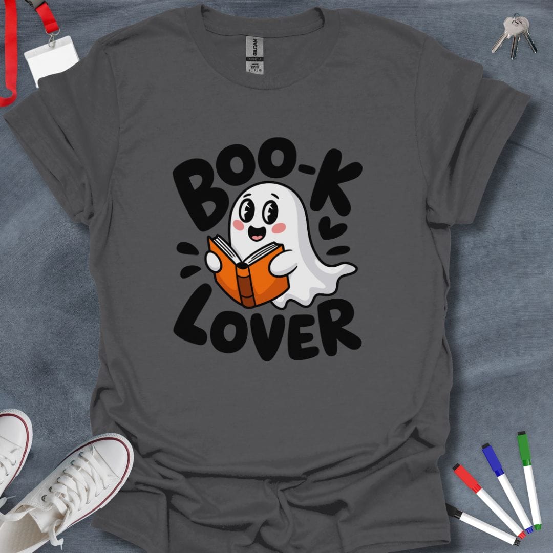 Teacher T-Shirt Charcoal / S Spooky Study Buddy Teacher T-Shirt