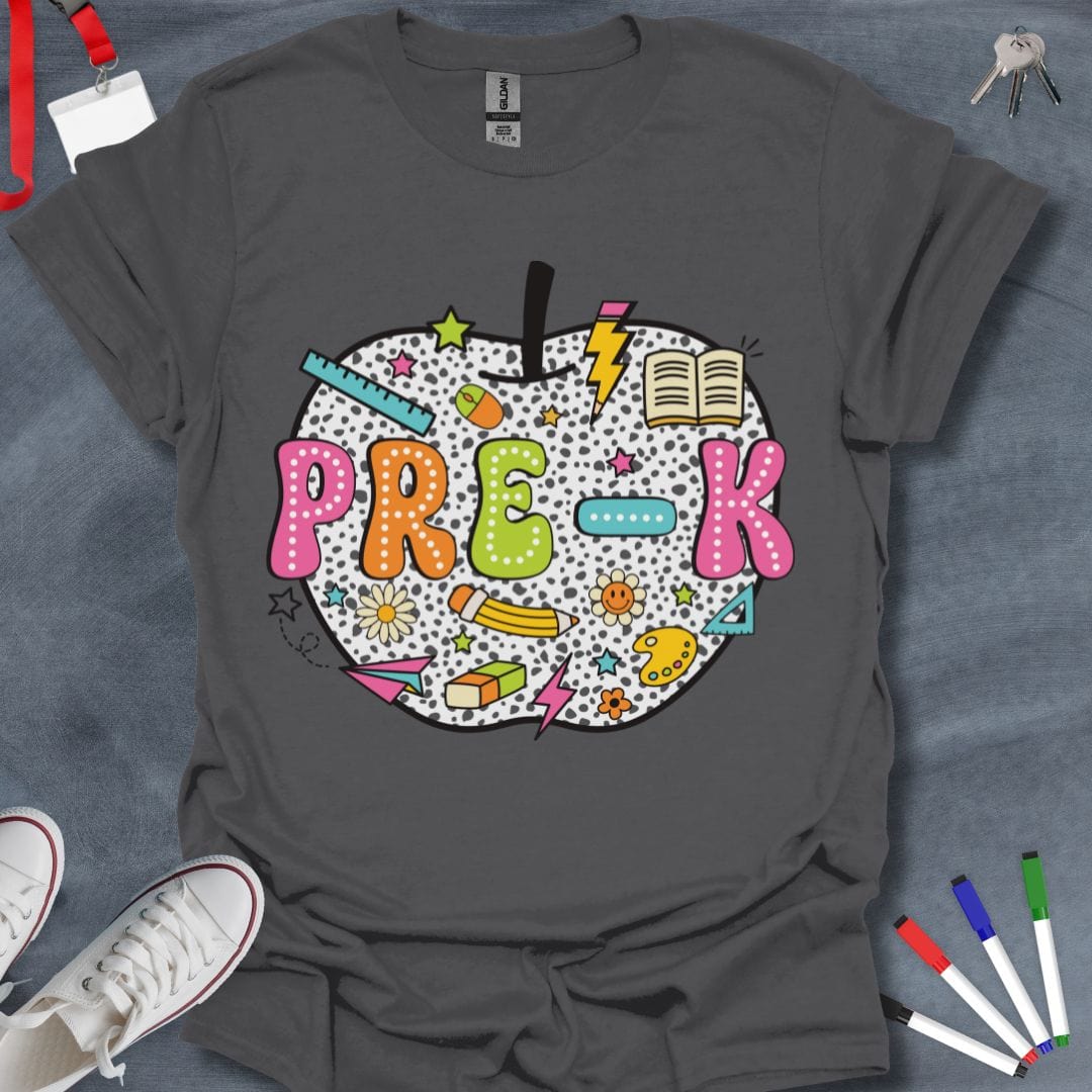 Teacher T-Shirt Charcoal / S Pre-K Fun T-Shirt