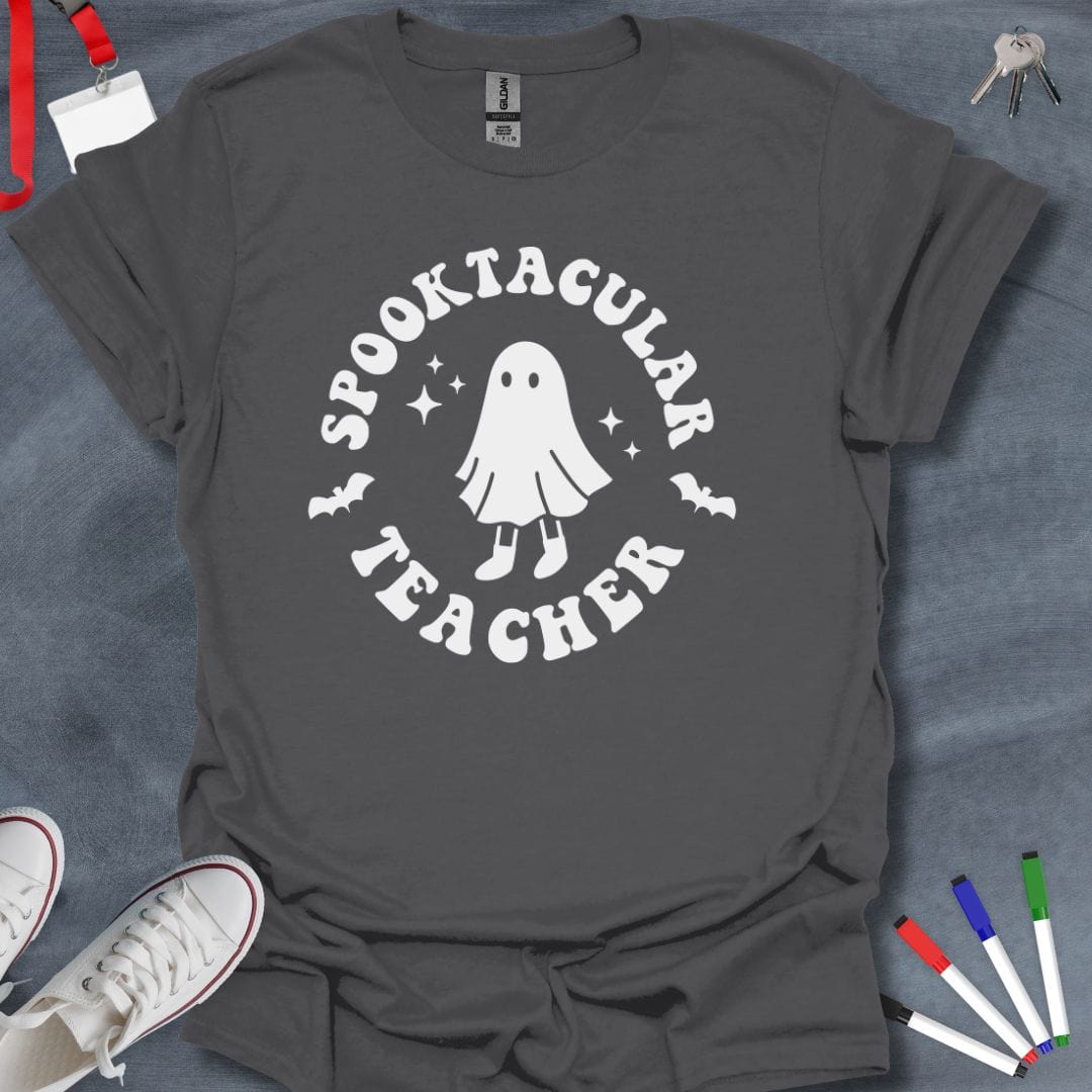 Teacher T-Shirt Charcoal / S Spooktacular Teacher T-Shirt