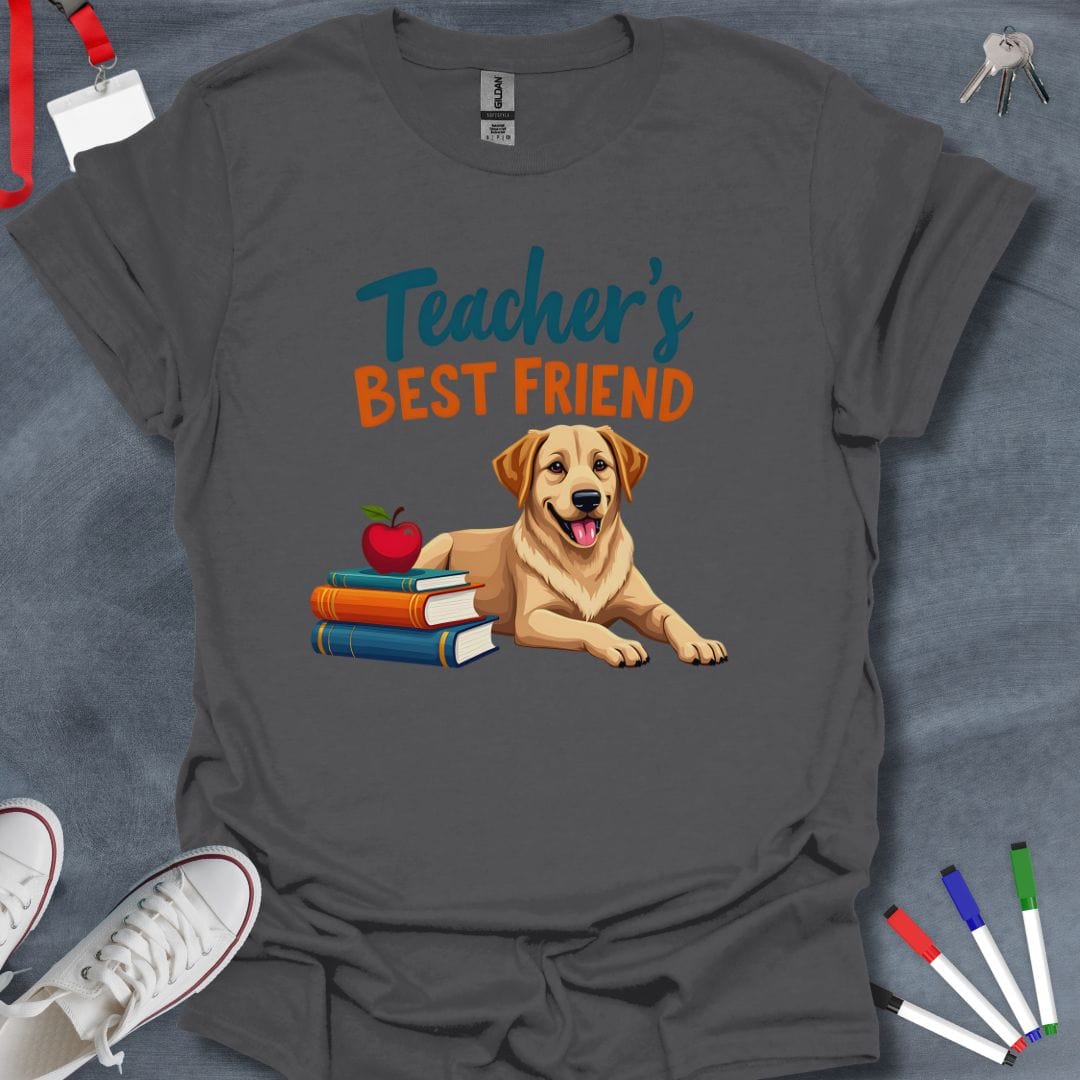 Teacher T-Shirt Charcoal / S Labrador Retriever Pals Educator T-Shirt