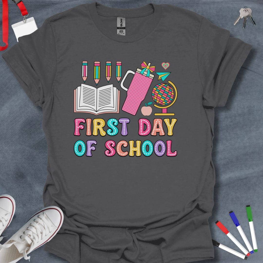 Teacher T-Shirt Charcoal / S First Day of School Essentials T-Shirt