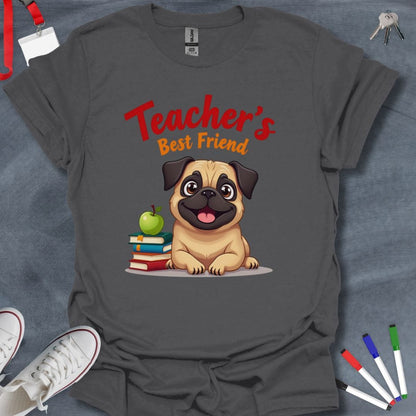 Teacher T-Shirt Pug Pals Educator T-Shirt