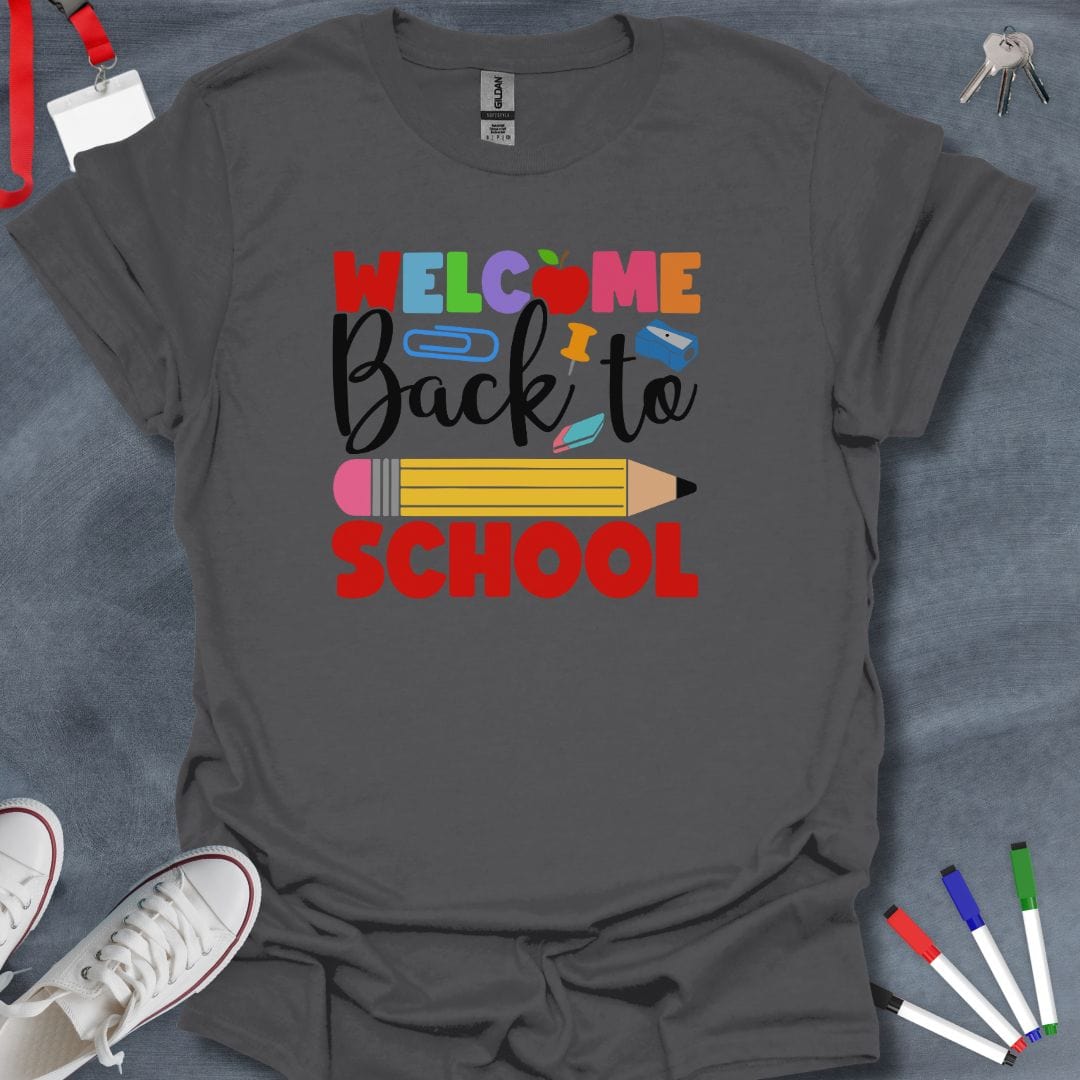 Teacher T-Shirt Charcoal / S Welcome Back to School T-Shirt