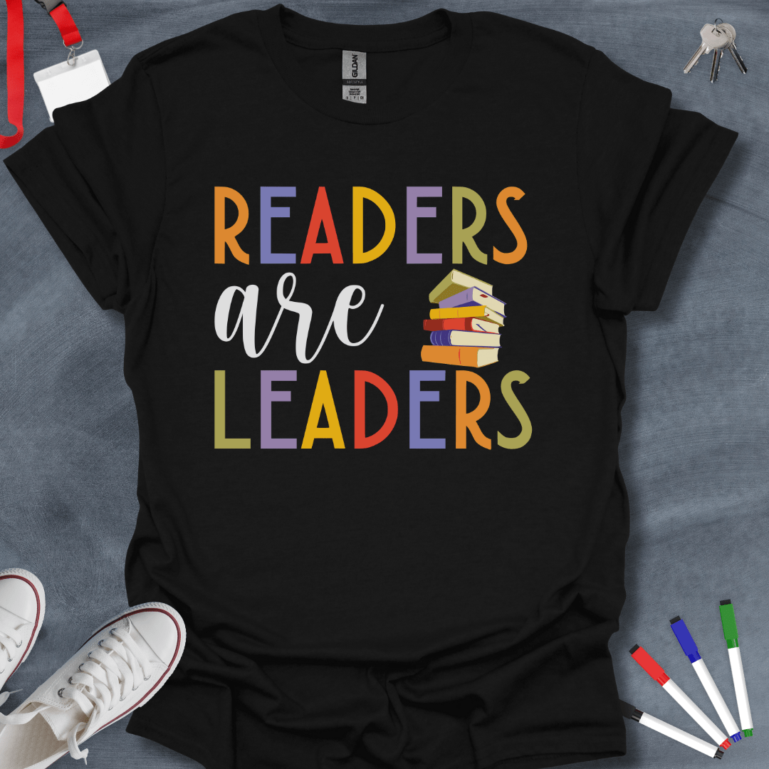 Teacher T-Shirt Black / S Readers Are Leaders T-Shirt