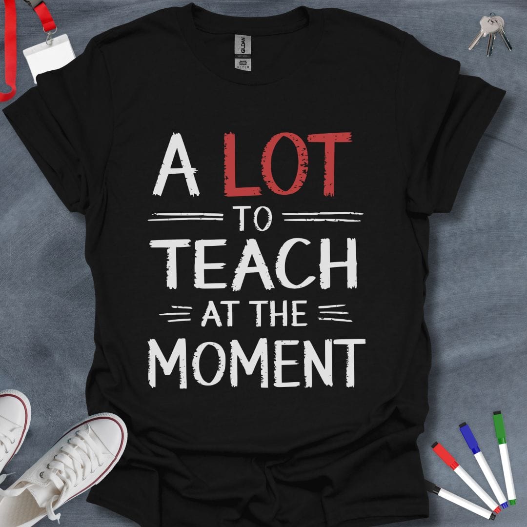 Teacher T-Shirt Black / S A Lot to Teach T-Shirt