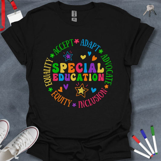 Teacher T-Shirt Black / S Special Education Equality T-Shirt