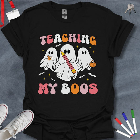 Teacher T-Shirt Black / S Teaching My Boos Halloween T-Shirt