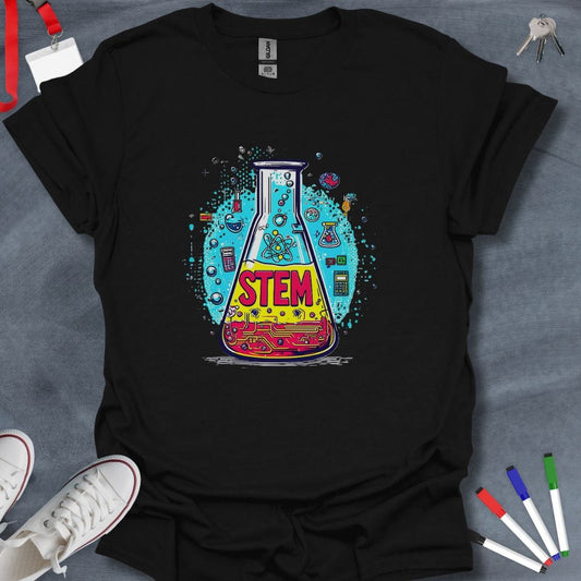 Teacher T-Shirt Black / S STEM Science Teacher T-Shirt