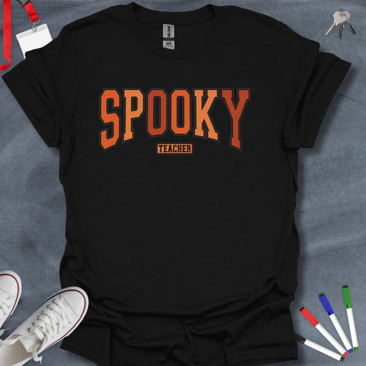 Teacher T-Shirt Black / S Spooky Teacher Halloween T-Shirt