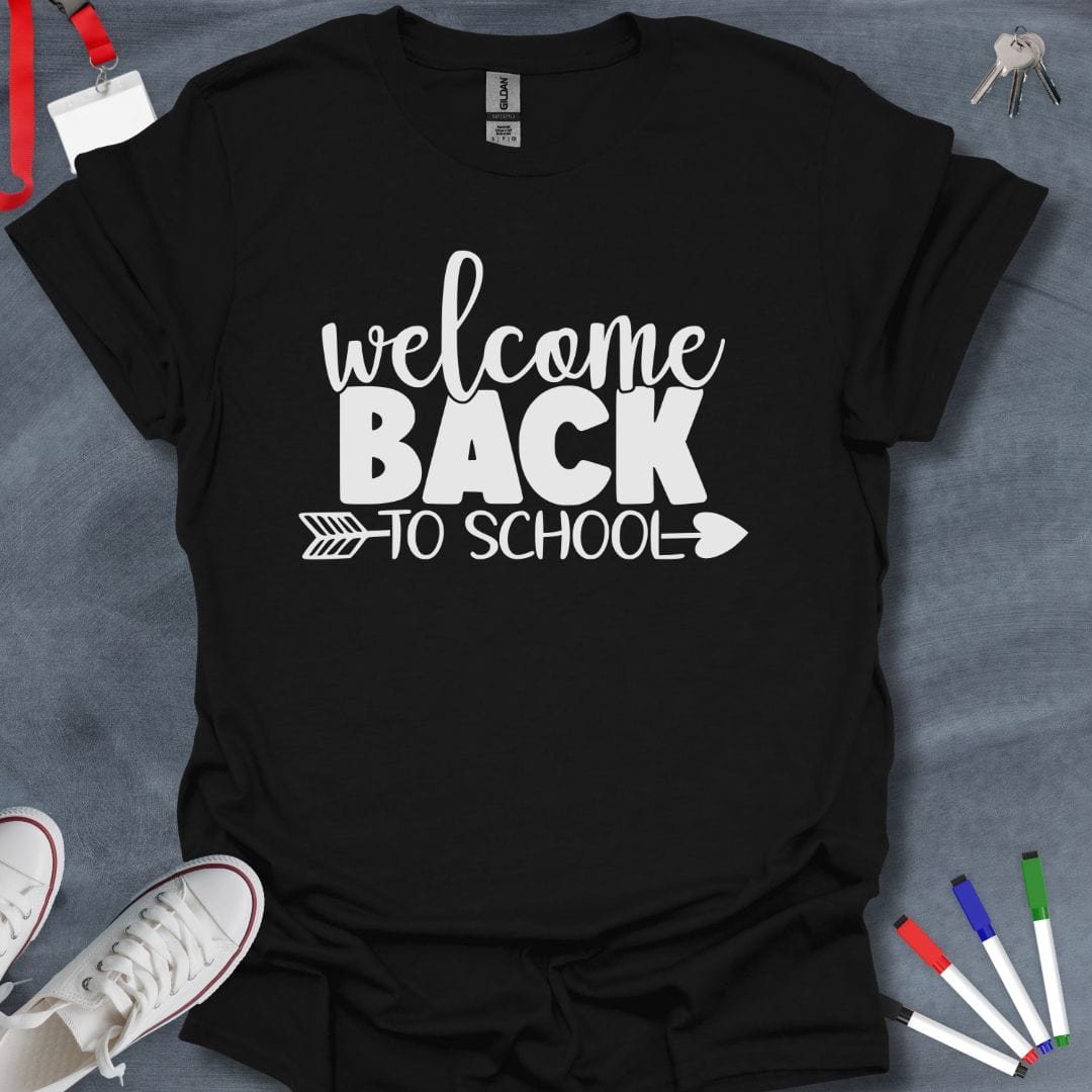 Teacher T-Shirt Black / S Welcome Back Arrow T-Shirt